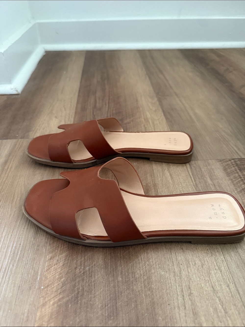 a new day Cognac Cutout Slide Mules - Picture 4 of 5
